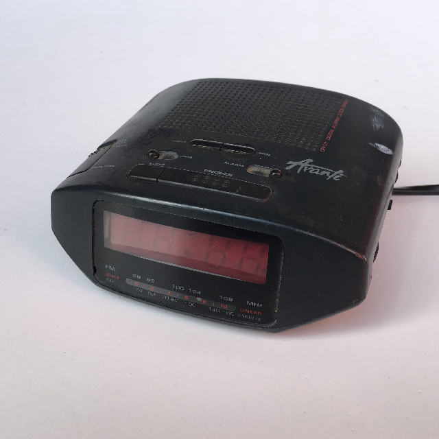 CLOCK, Digital Clock Radio - Small Black Avanti